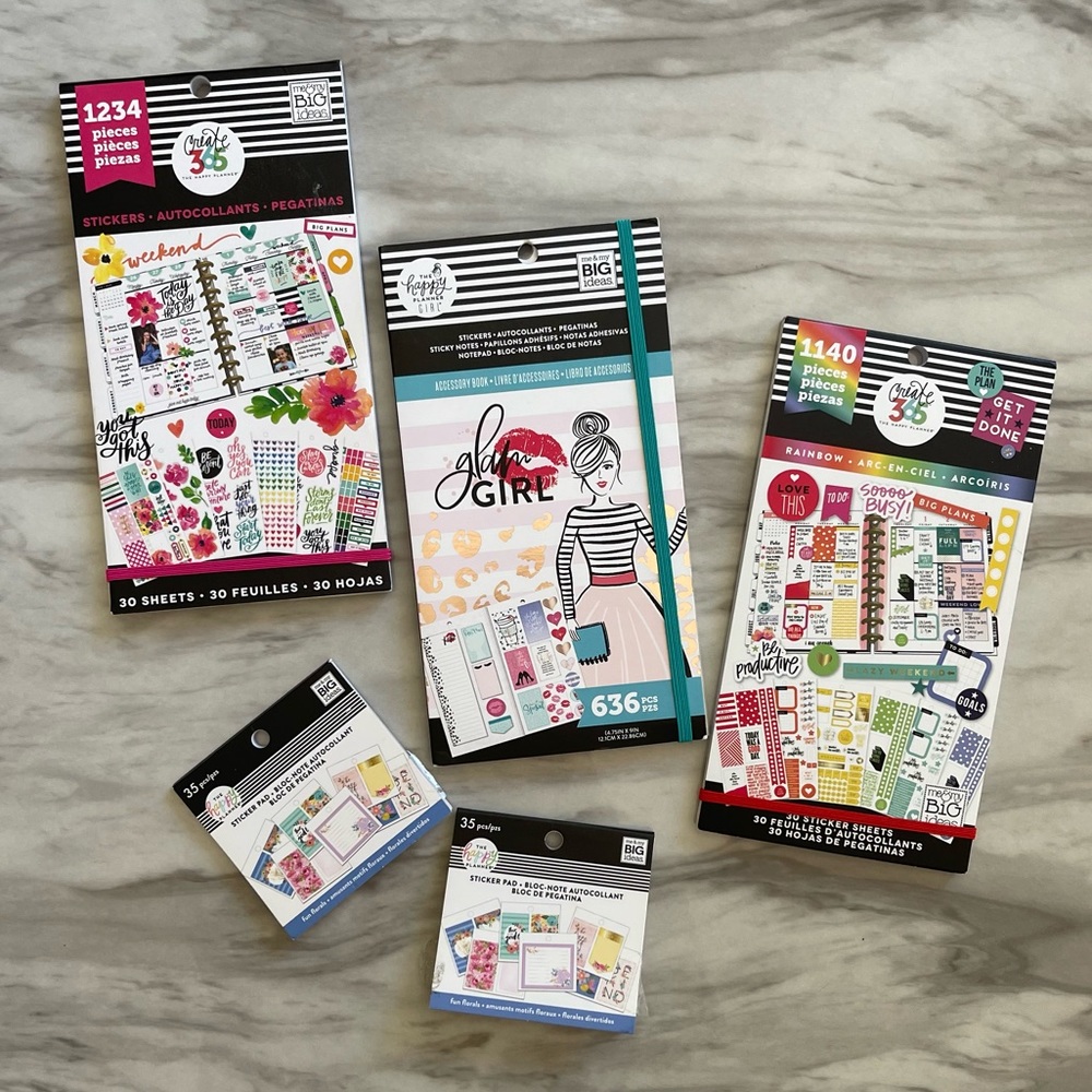 The Happy Planner Sticker Books - Used - Please read
